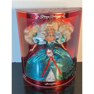 Happy Holidays Barbie 1995 Special Edition – Emerald Green Gown – New in Box